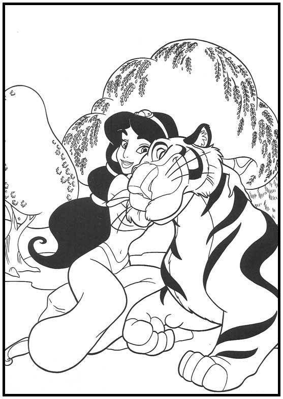 Dibujos para colorear e imprimir Aladdin