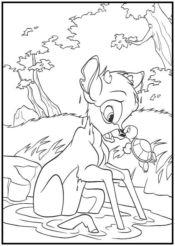 Dibujos para colorear e imprimir Bambi