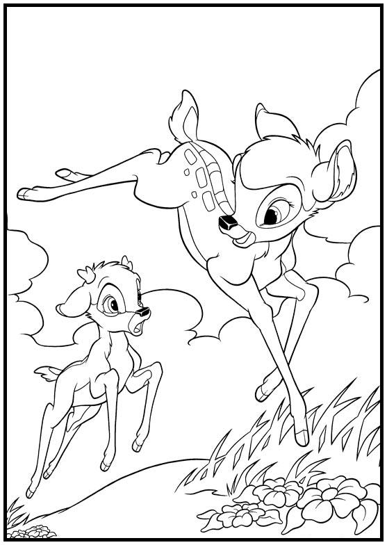 Dibujos para colorear e imprimir Bambi