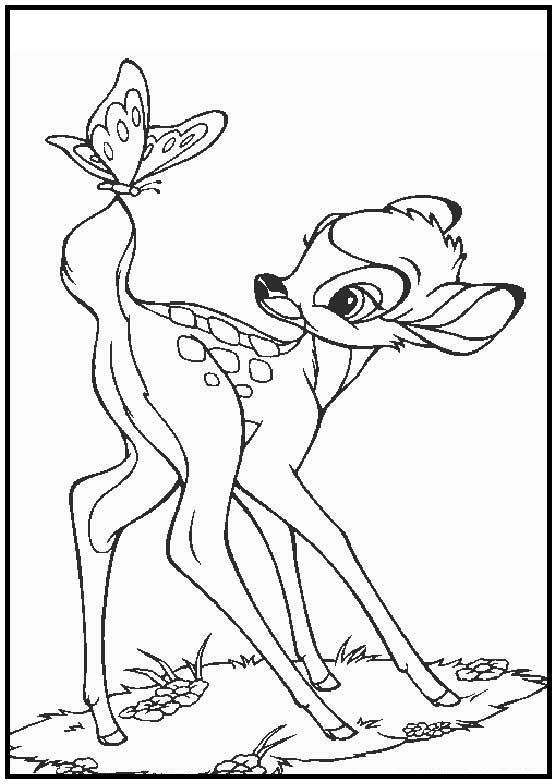 Dibujos para colorear e imprimir Bambi