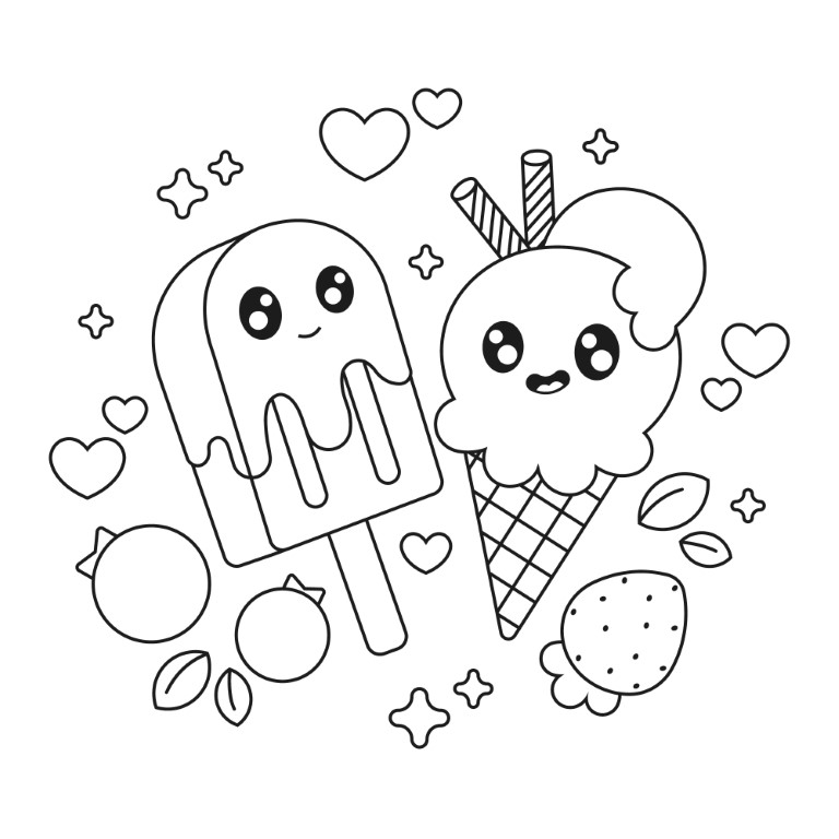 Dibujos para colorear e imprimir Corazones