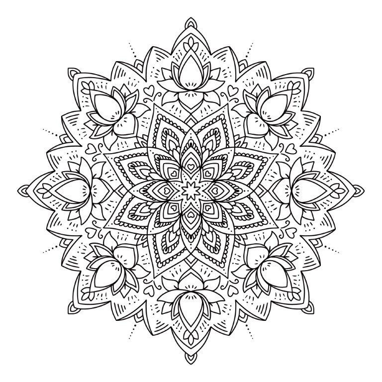 Dibujos para colorear e imprimir Mandalas