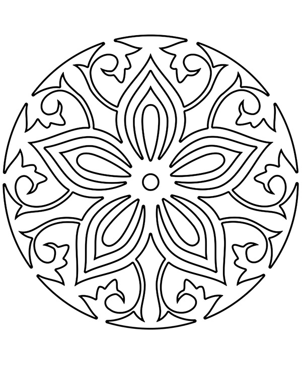 Dibujos para colorear e imprimir Mandalas