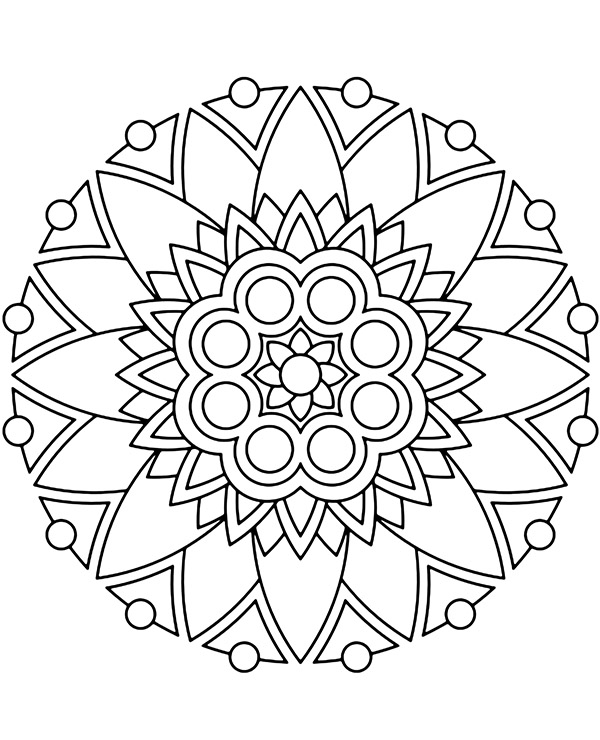 Dibujos para colorear e imprimir Mandalas