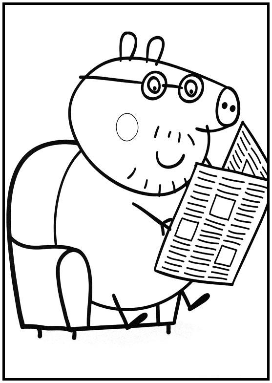 Dibujos para colorear e imprimir Peppa Pig