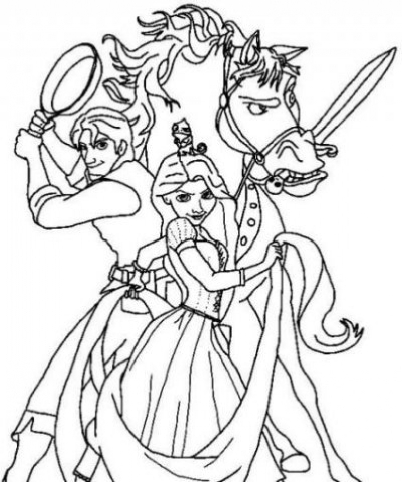 Dibujos para colorear e imprimir Rapunzel