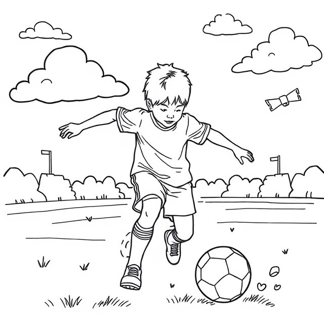 Dibujos para colorear e imprimir Fútbol