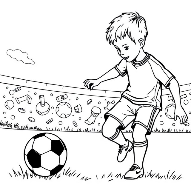 Dibujos para colorear e imprimir Fútbol