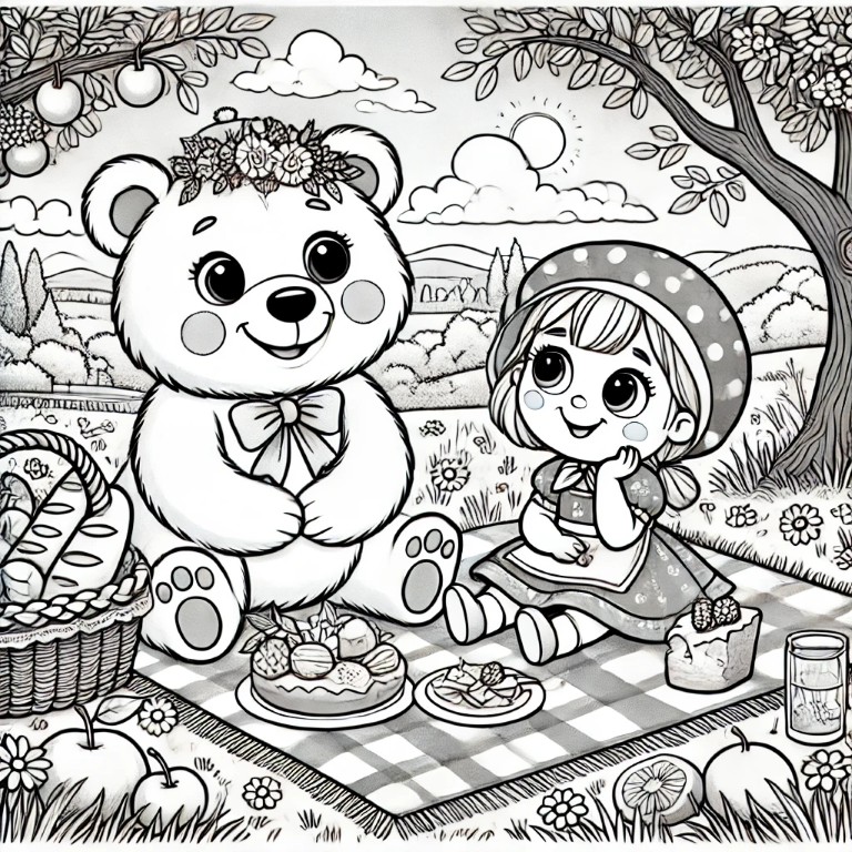 Dibujos para colorear e imprimir Masha Y El Oso