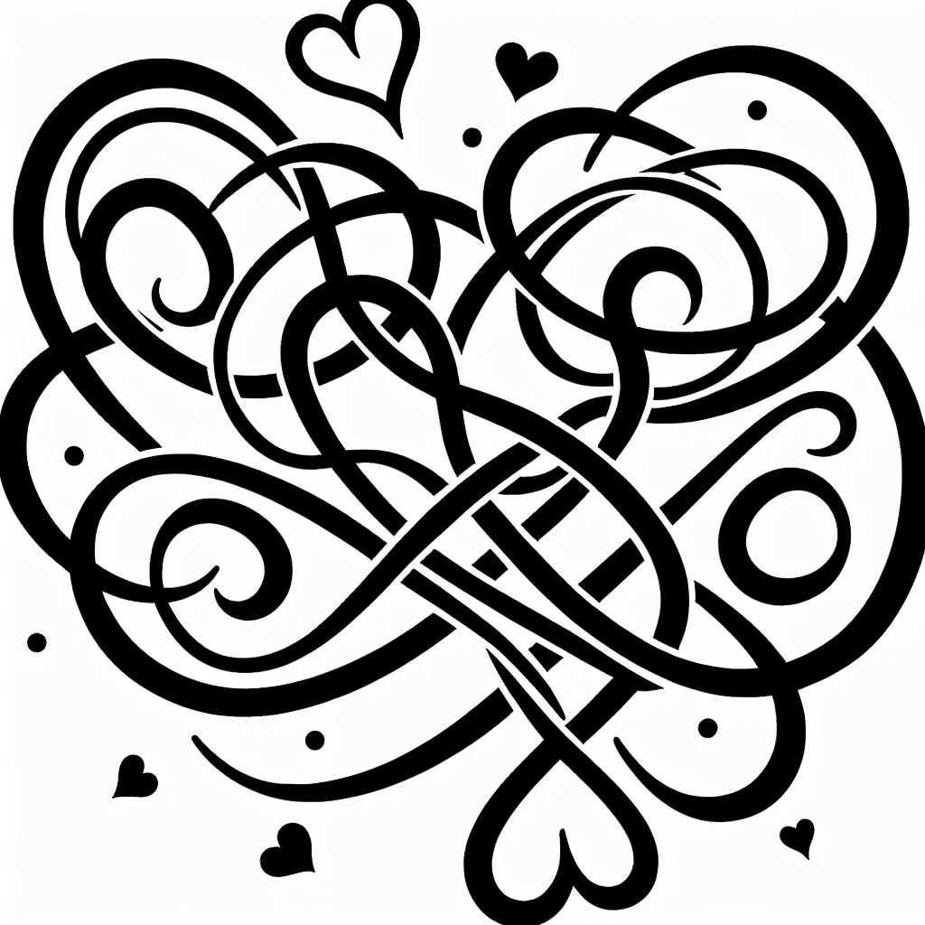 Dibujos para colorear e imprimir Corazones