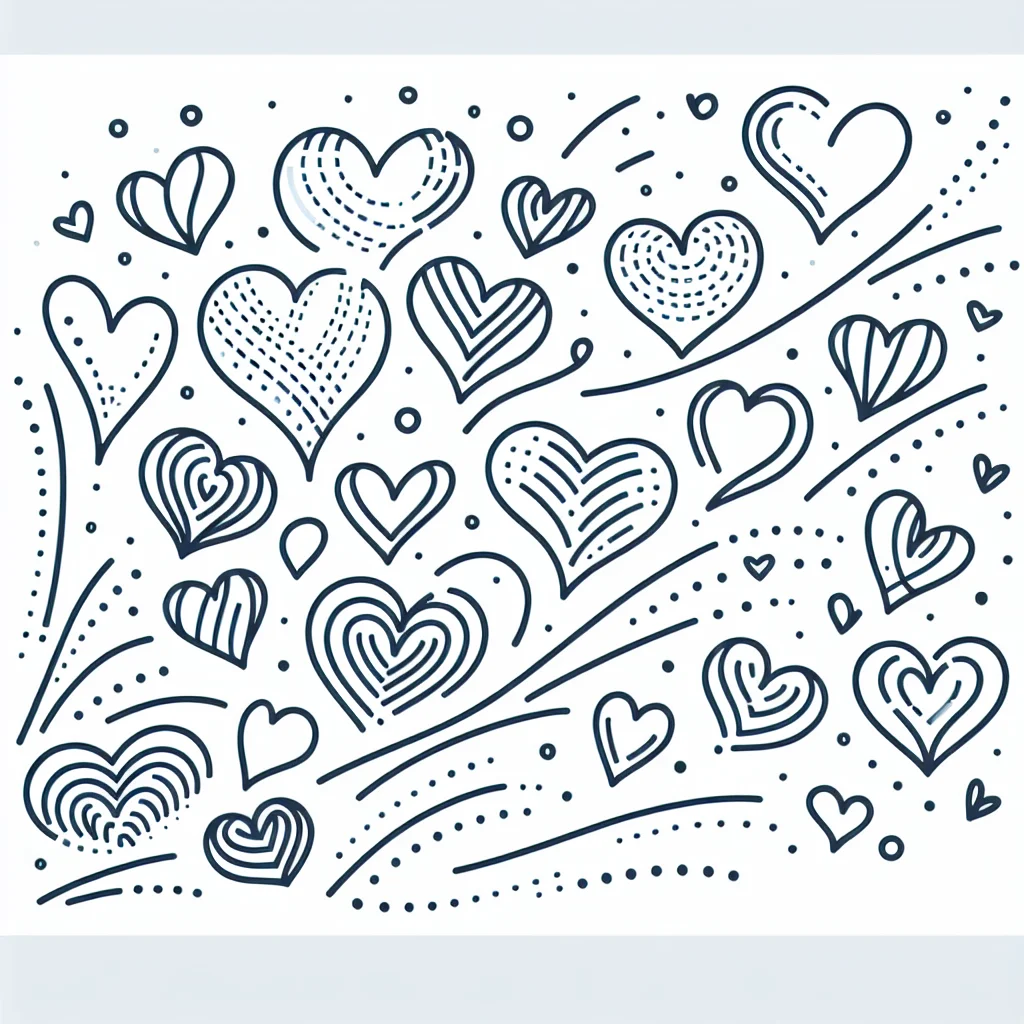 Dibujos para colorear e imprimir Corazones