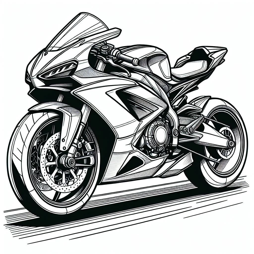 Dibujos para colorear e imprimir Motos