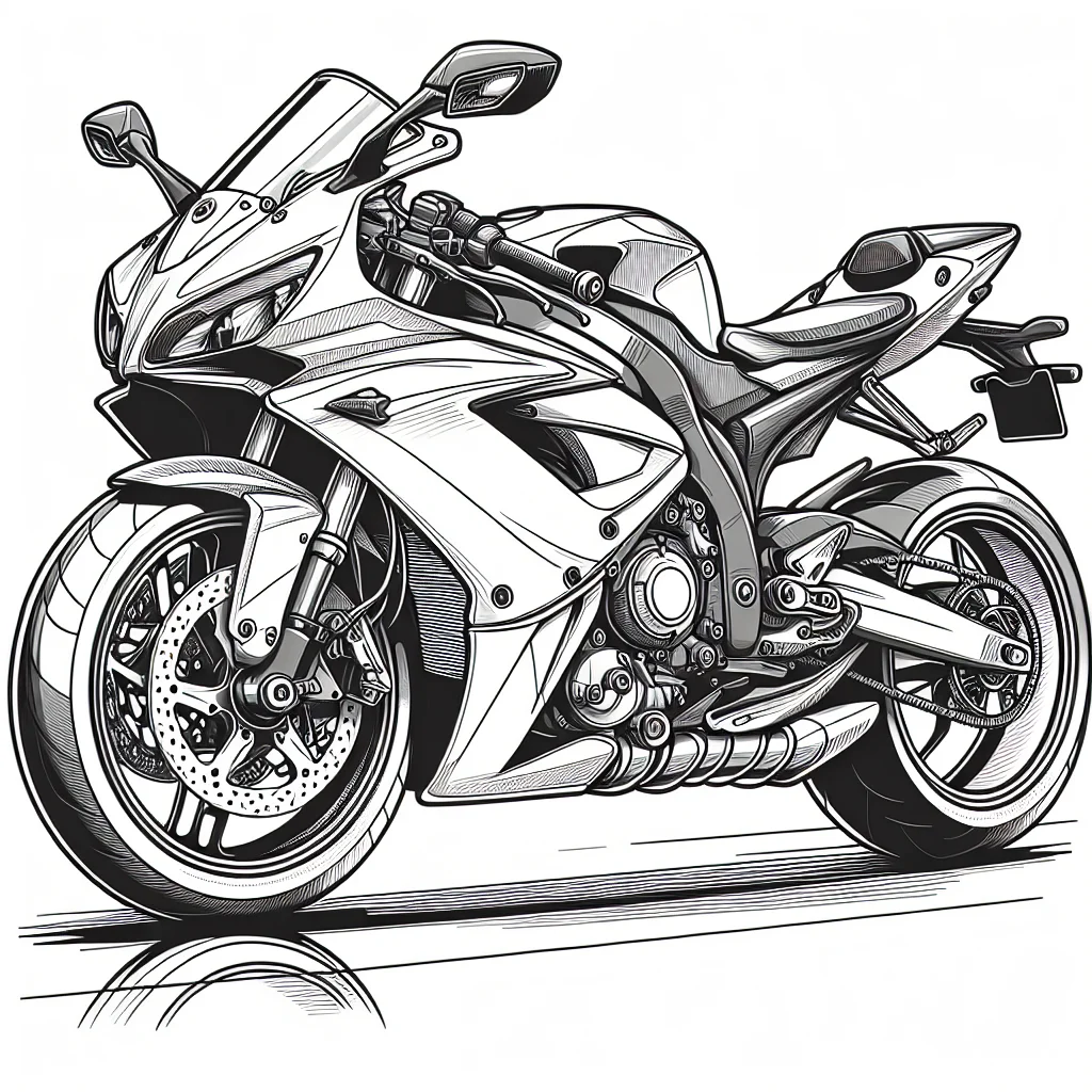 Dibujos para colorear e imprimir Motos