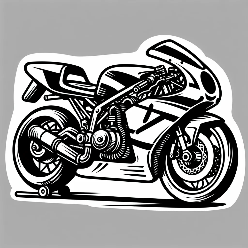 Dibujos para colorear e imprimir Motos
