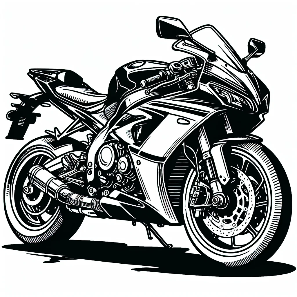 Dibujos para colorear e imprimir Motos