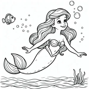 ariel para colorear 16