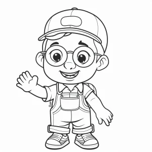 blippi para colorear 38