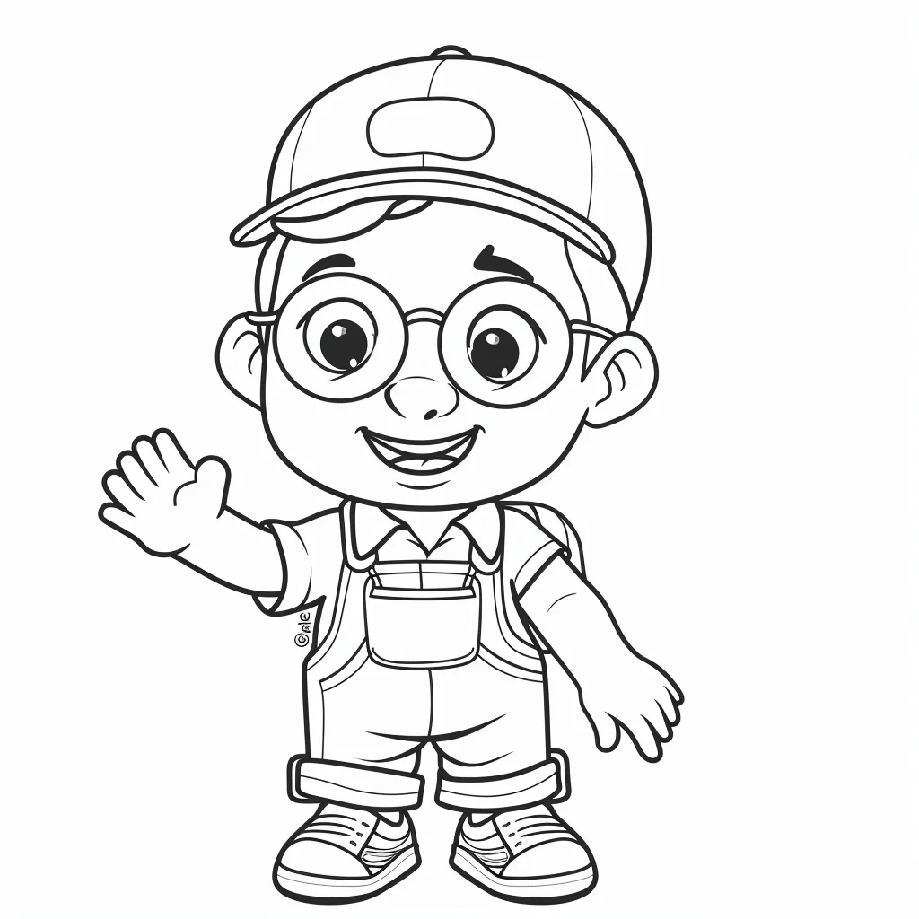 blippi para colorear 38