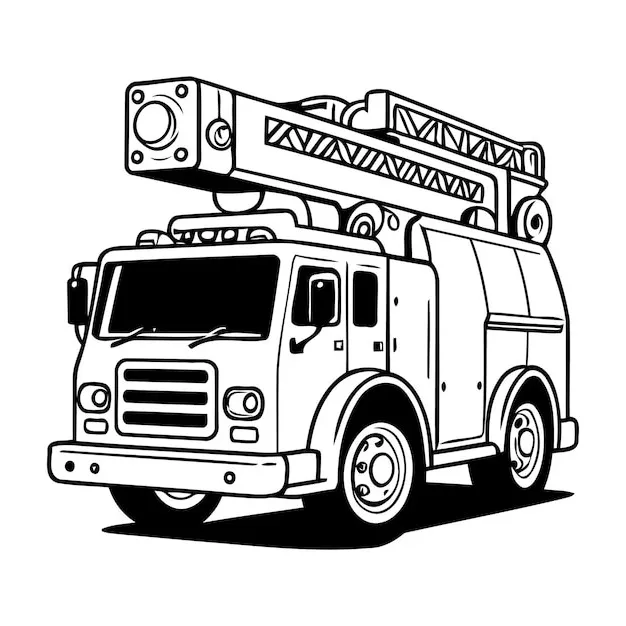camion de bomberos para colorear 33
