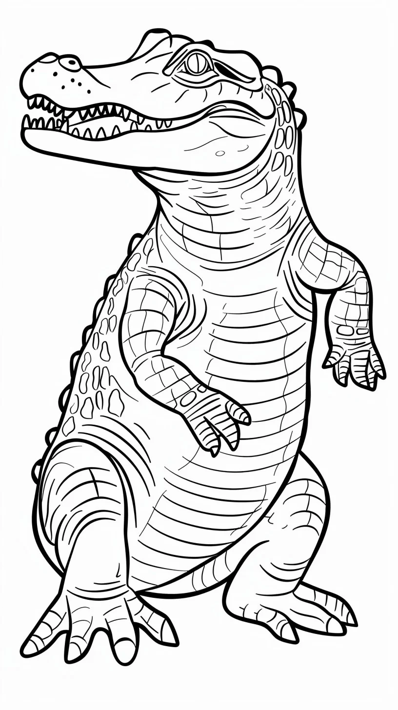 Dibujos para colorear e imprimir Cocodrilos