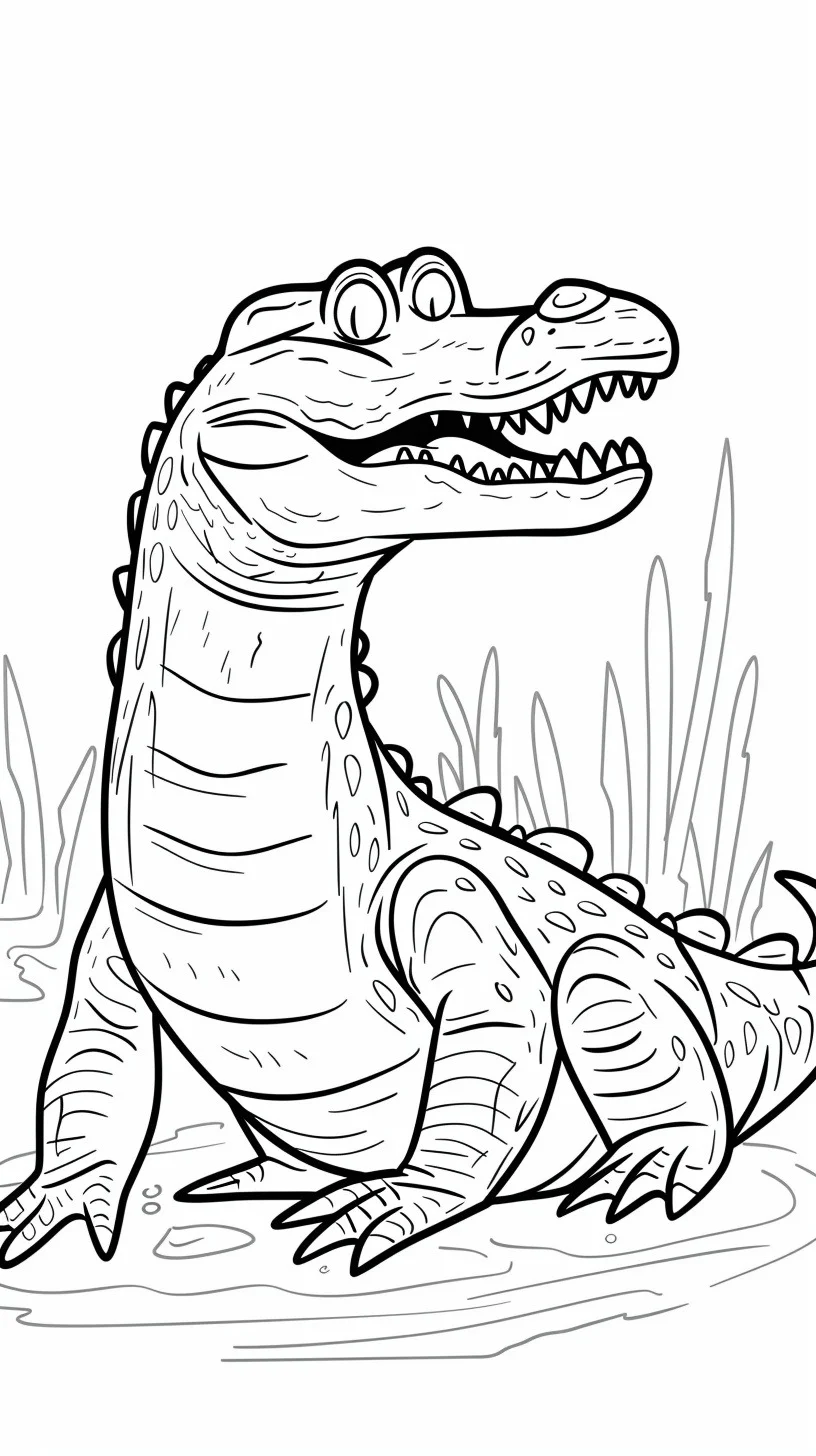 Dibujos para colorear e imprimir Cocodrilos