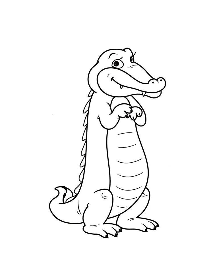 Dibujos para colorear e imprimir Cocodrilos