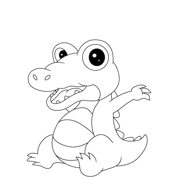 Dibujos para colorear e imprimir Cocodrilos