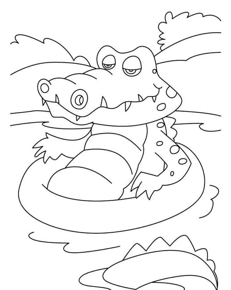 Dibujos para colorear e imprimir Cocodrilos