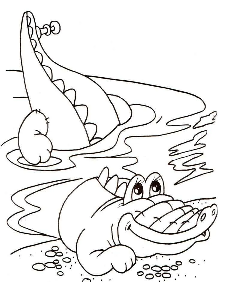 Dibujos para colorear e imprimir Cocodrilos