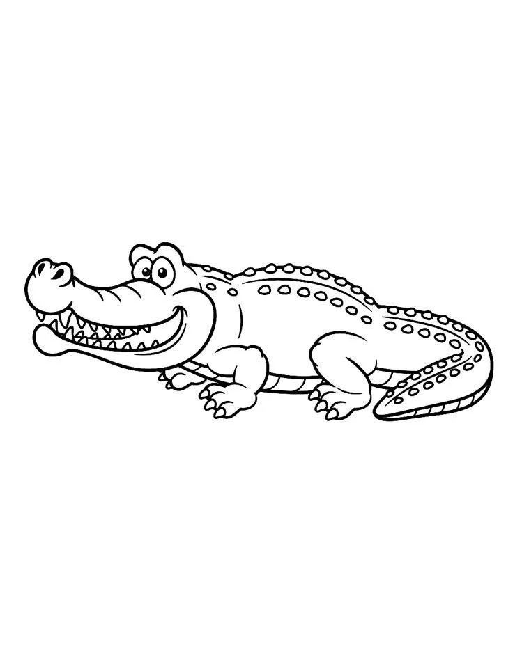 Dibujos para colorear e imprimir Cocodrilos