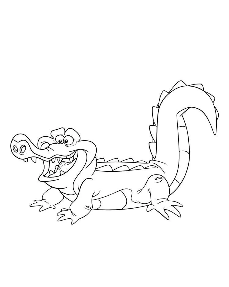 Dibujos para colorear e imprimir Cocodrilos