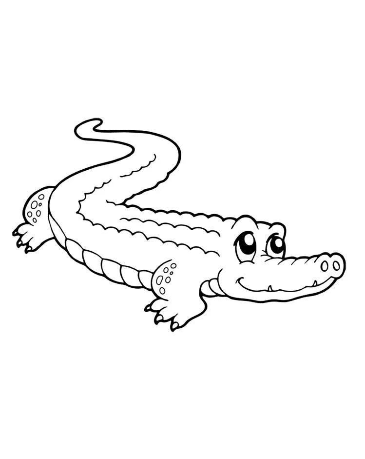 Dibujos para colorear e imprimir Cocodrilos