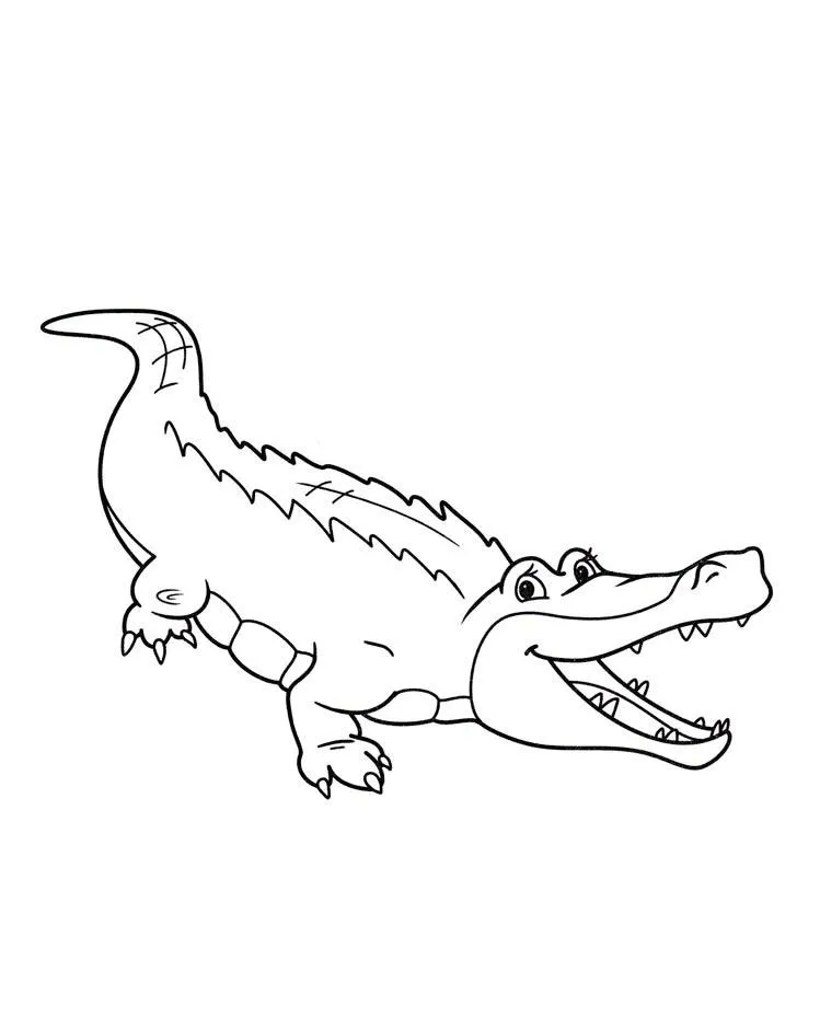 Dibujos para colorear e imprimir Cocodrilos