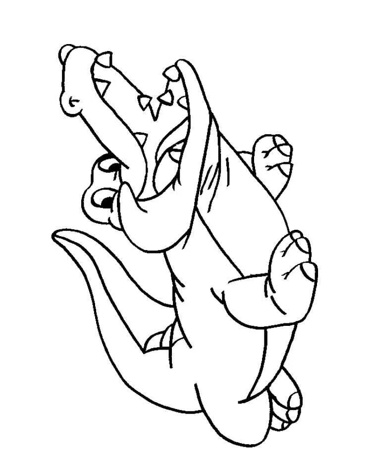 Dibujos para colorear e imprimir Cocodrilos