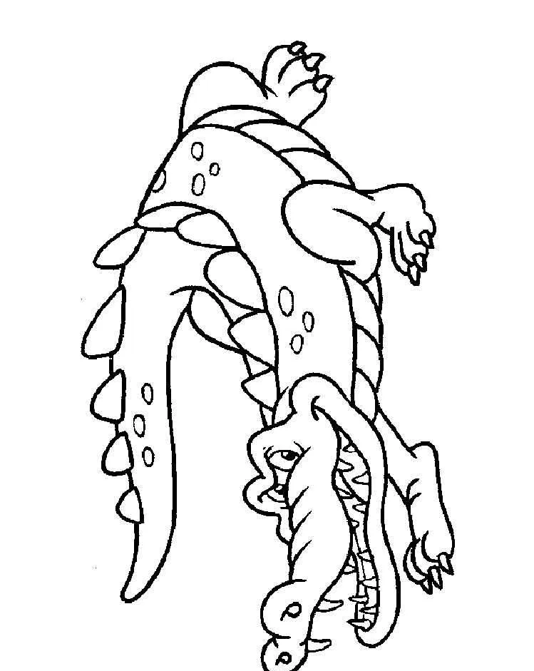 Dibujos para colorear e imprimir Cocodrilos
