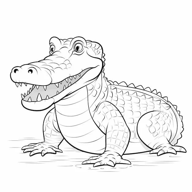 Dibujos para colorear e imprimir Cocodrilos