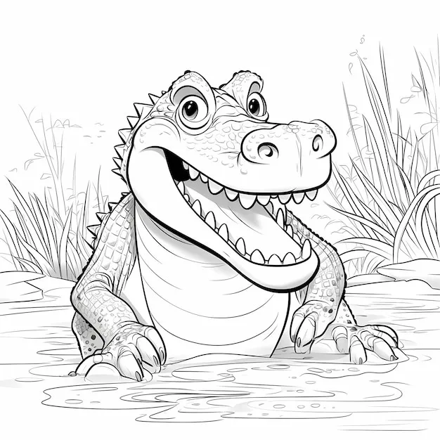 Dibujos para colorear e imprimir Cocodrilos
