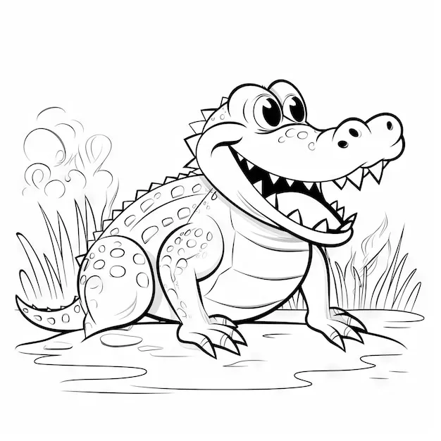 Dibujos para colorear e imprimir Cocodrilos
