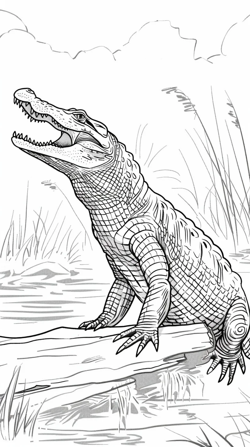 Dibujos para colorear e imprimir Cocodrilos