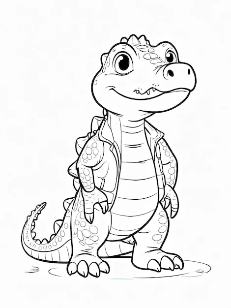 Dibujos para colorear e imprimir Cocodrilos