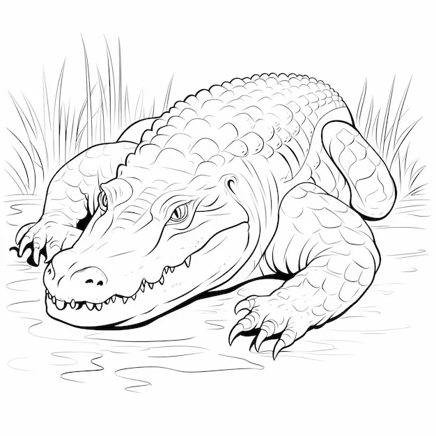 Dibujos para colorear e imprimir Cocodrilos