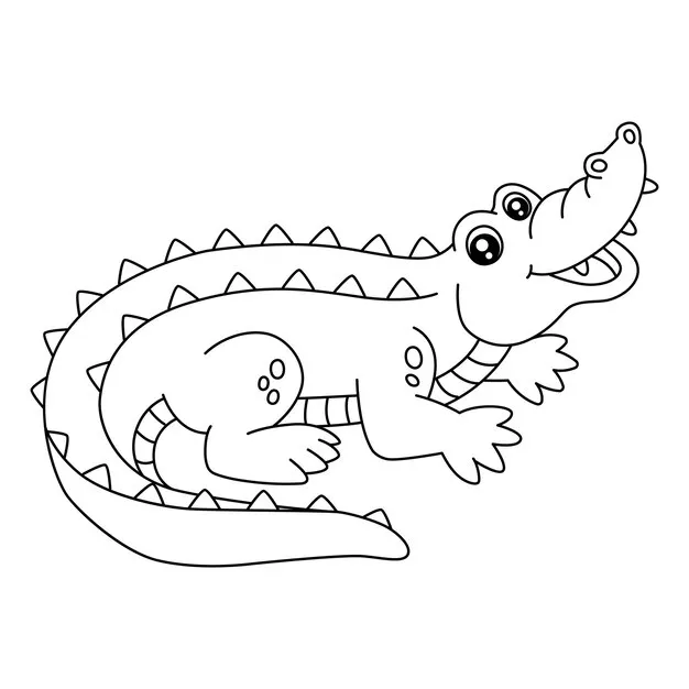 Dibujos para colorear e imprimir Cocodrilos