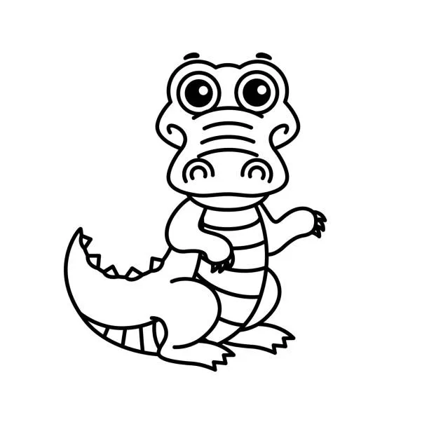 Dibujos para colorear e imprimir Cocodrilos