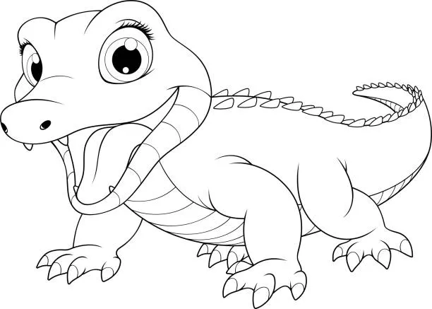 Dibujos para colorear e imprimir Cocodrilos