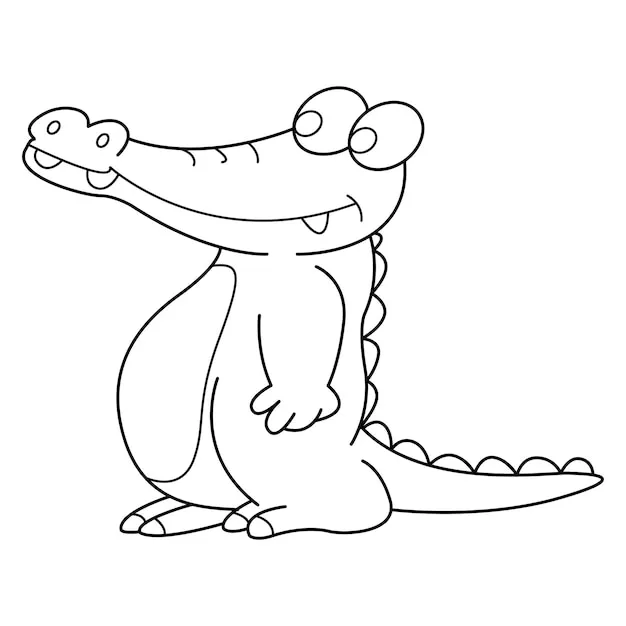 Dibujos para colorear e imprimir Cocodrilos