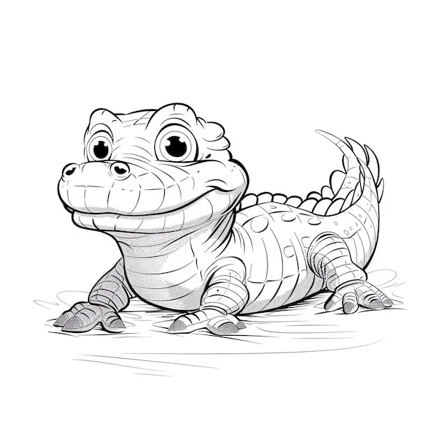 Dibujos para colorear e imprimir Cocodrilos