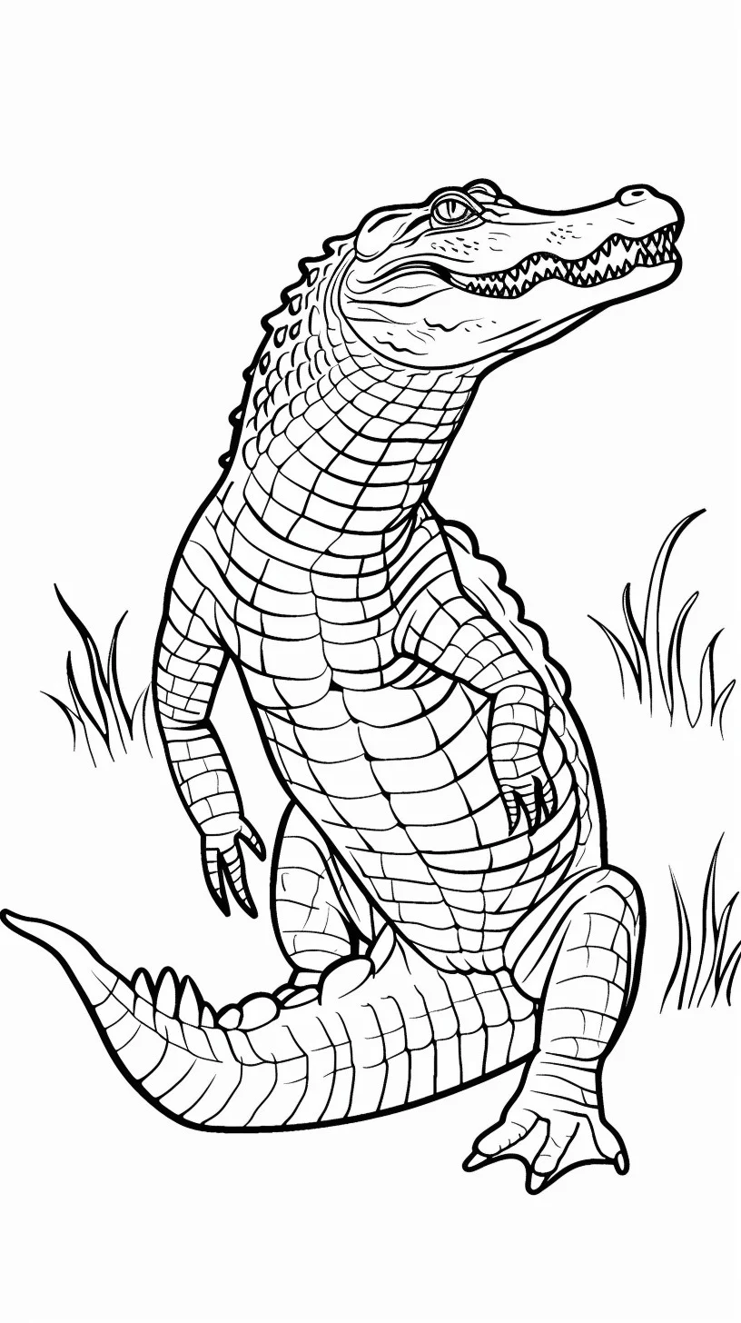 Dibujos para colorear e imprimir Cocodrilos
