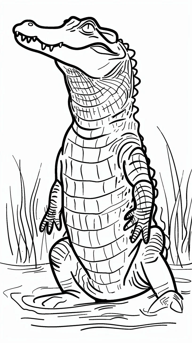 Dibujos para colorear e imprimir Cocodrilos