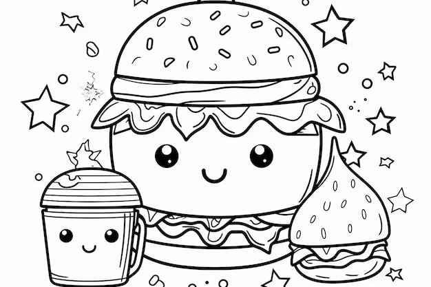 Dibujos para colorear e imprimir Kawaii