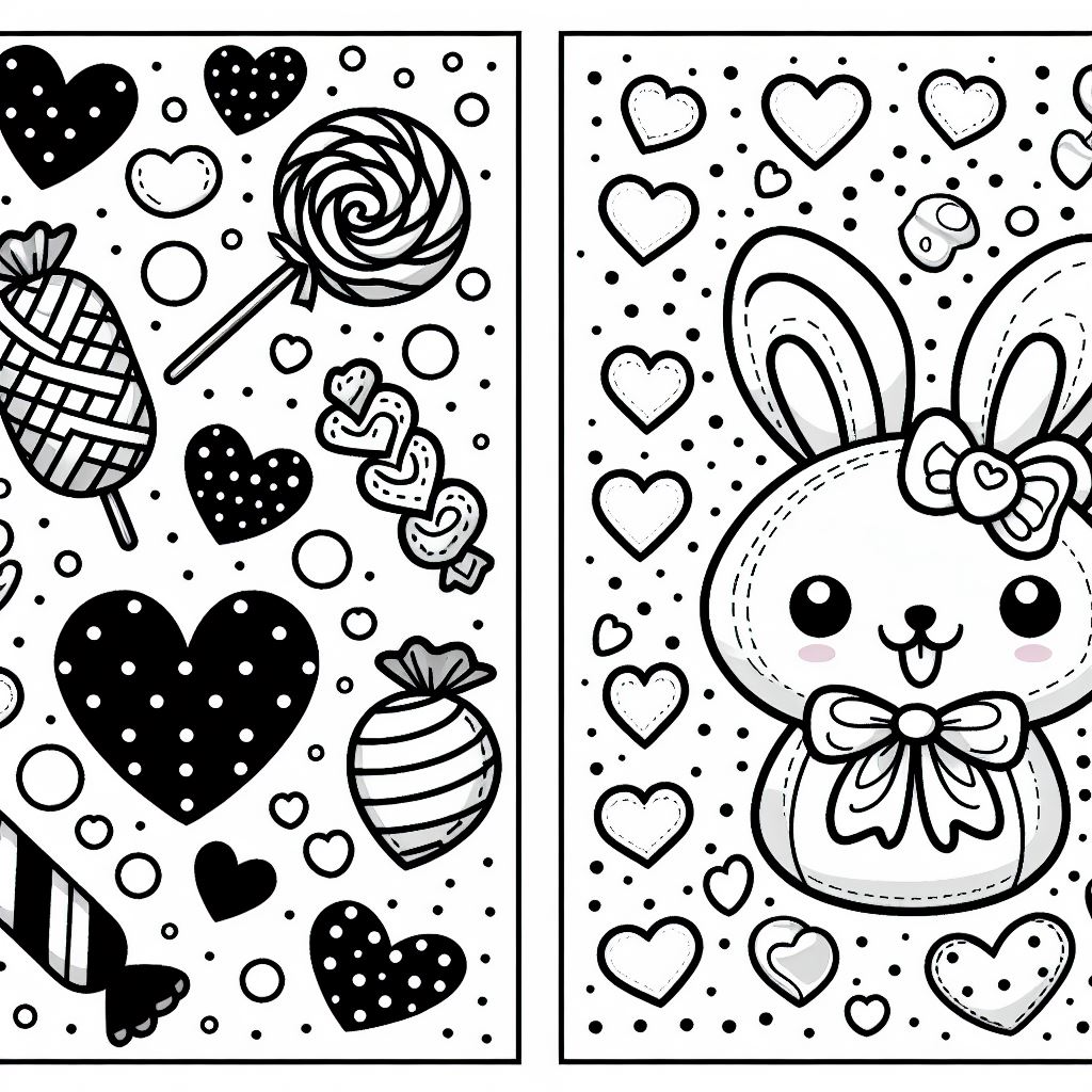Dibujos para colorear e imprimir Corazones